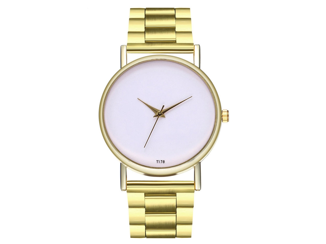 Reloj De Pulsera Unisex De Cuarzo Con Correa De Acero Para Hombres Y Mujeres Zhoulianfa