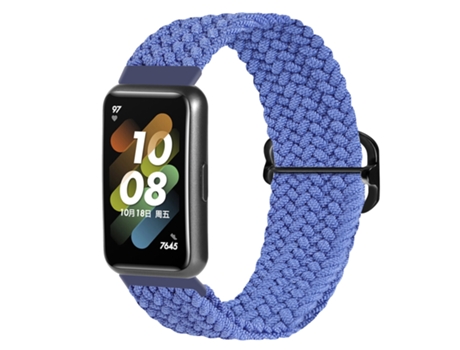 Correa Smartwatch para Huawei Band 7 con Hebilla Trenzada de Nylon (Azul)