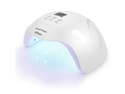 Lámpara secadora de uñas LED UV X7 profesional para esmalte en gel, lámpara LED para uñas de gel, 3 temporizadores, blanca (wh NOSTALGIA88)