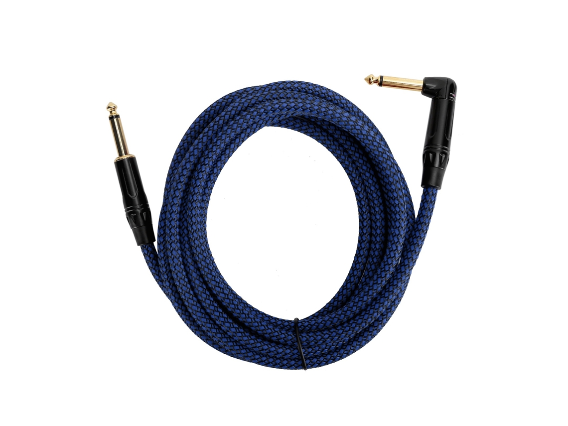 Cable Para Guitarra Eléctrica Jorindo De 3 M Con Conector Chapado En Oro De 6,35 Mm, Cable De Audio Para Instrumentos Y Amplificador.