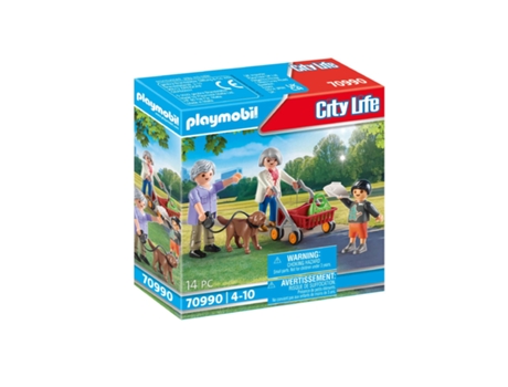 PLAYMOBIL City Life Abuelos Y Nieto (Edad Mínima Recomendada: 4 años - 14 Piezas)