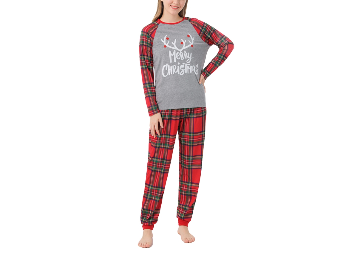 Kkpm-pijamas Coordinados De Navidad Para Familia: Adultos, Niños Y Bebés Con Cuello Redondo Y Manga Larga