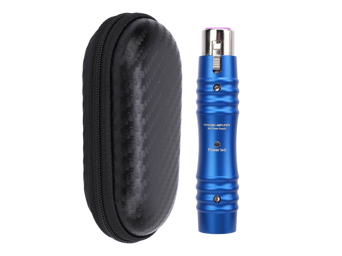 Preamplificador De Micrófono Dinámico Xlr Profesional De 48 V Con Reducción De Ruido Para Mezclador Y Karaoke.