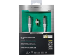 Cable antena VIVANCO 110db 5mts + Adaptador