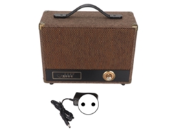 Altavoz Inalámbrico Bluetooth Retro Con Graves Potentes, Radio Portátil Con Asa Y Enchufe Eu