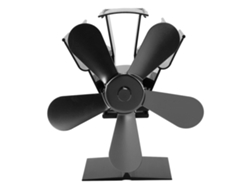 Ventilador De Estufa De Leña De 5 Aspas Accionado Por Calor Para Chimenea, Estufa De Pellets Y Quemador De Leña.