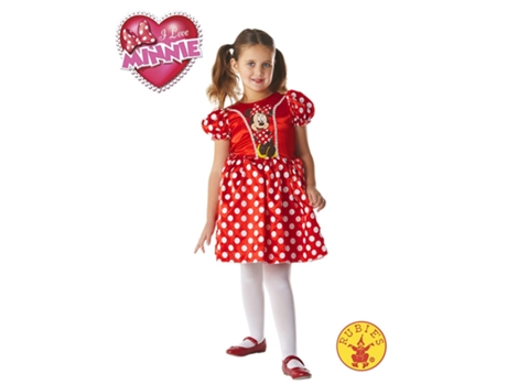 Disfraz de Niña RUBIES Classic Minnie Mouse (Tam.: 111-122 CM)
