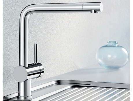 Grifo de Cocina BLANCO Monocomando Cromado 514019