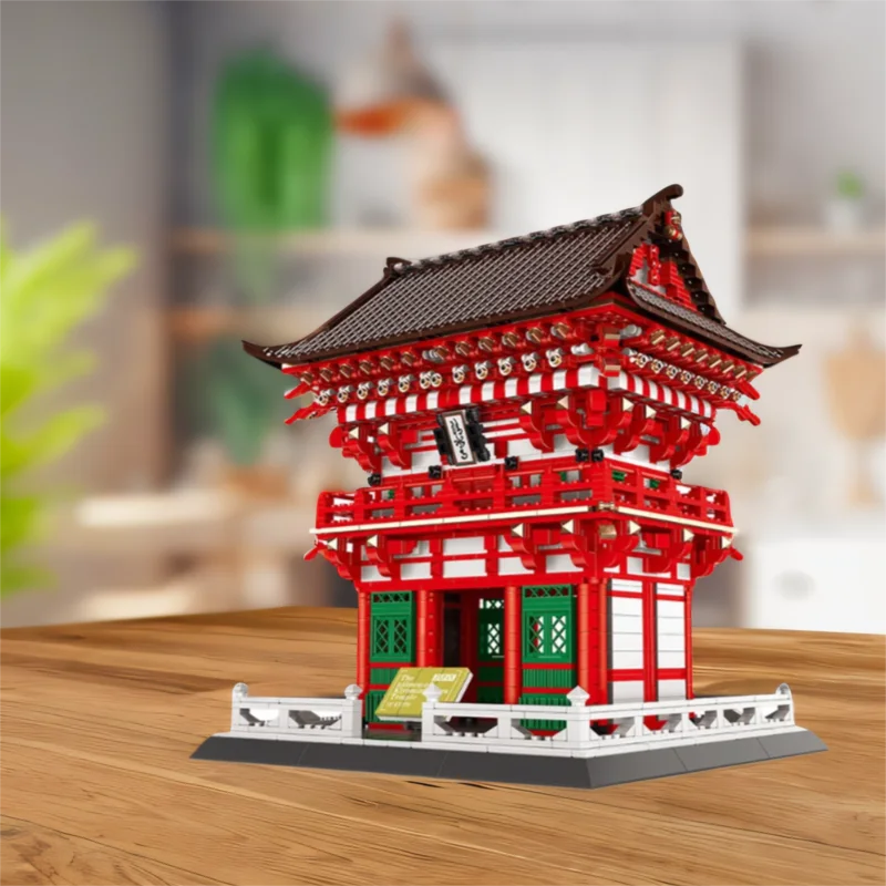 Bloques De Construcción De La Cultura Japonesa, Inwang Gate, Templo Shimizu, Kyoto, Conjunto Modelo, Bloques Creativos