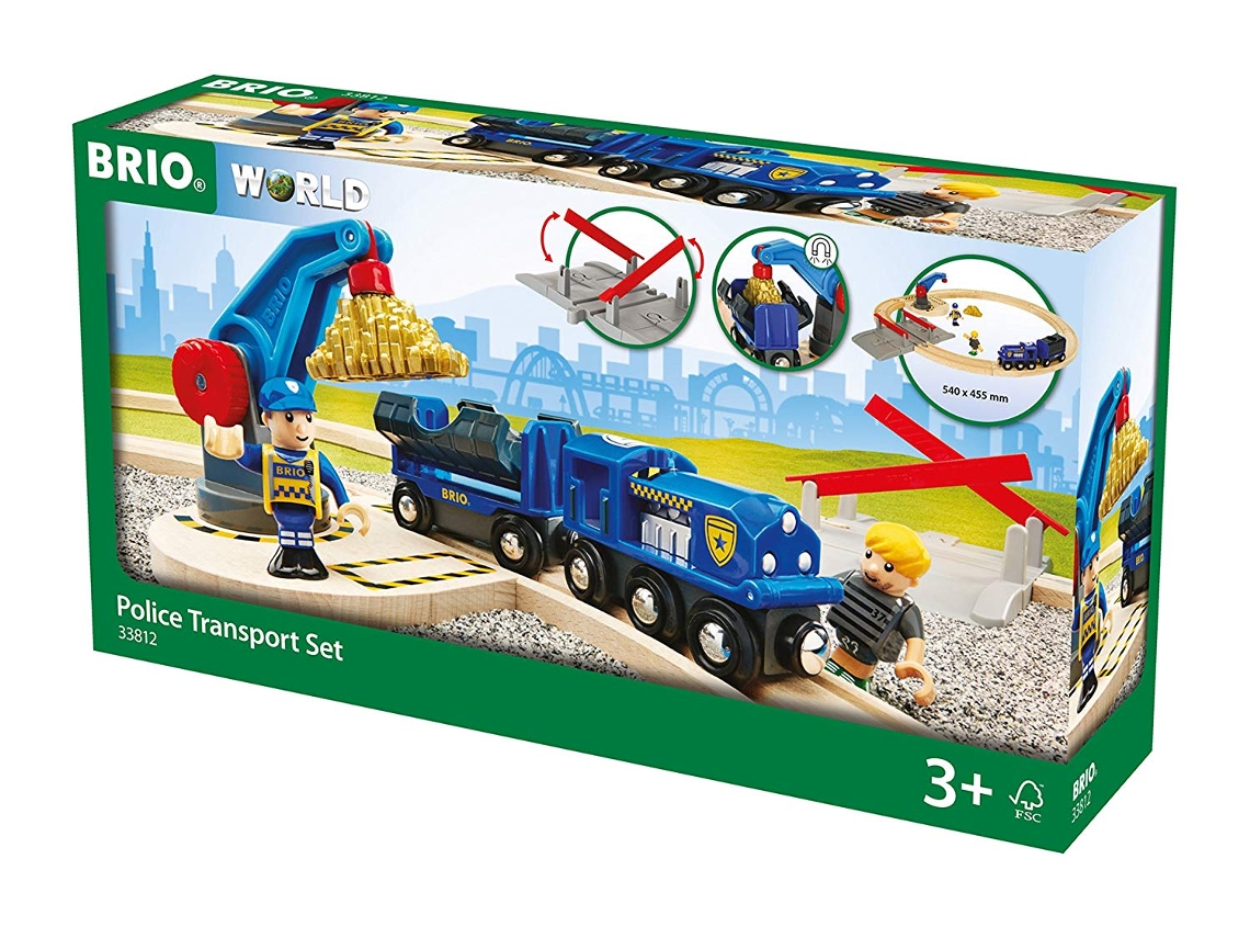 Jogo de Mesa BRIO Police Transport Set (3 Anos)