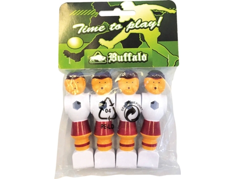 Futbolín BUFFALO Pop 16 Mm Rojo/Blanco 4 Piezas