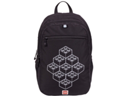 Mochila extensible Bricks 20222 2511, para niño, mochilas Lego (negra, talla única UE)