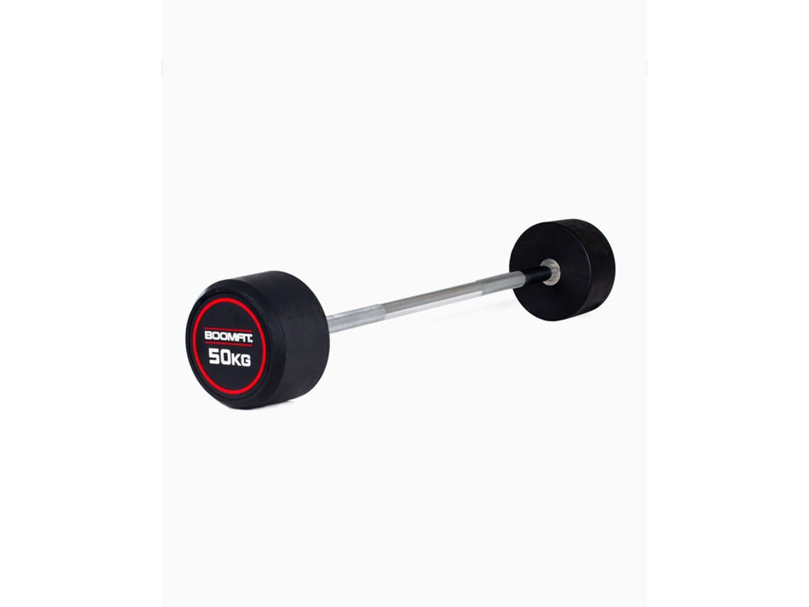 Barra de pesas fija Boomfit de 50 kg