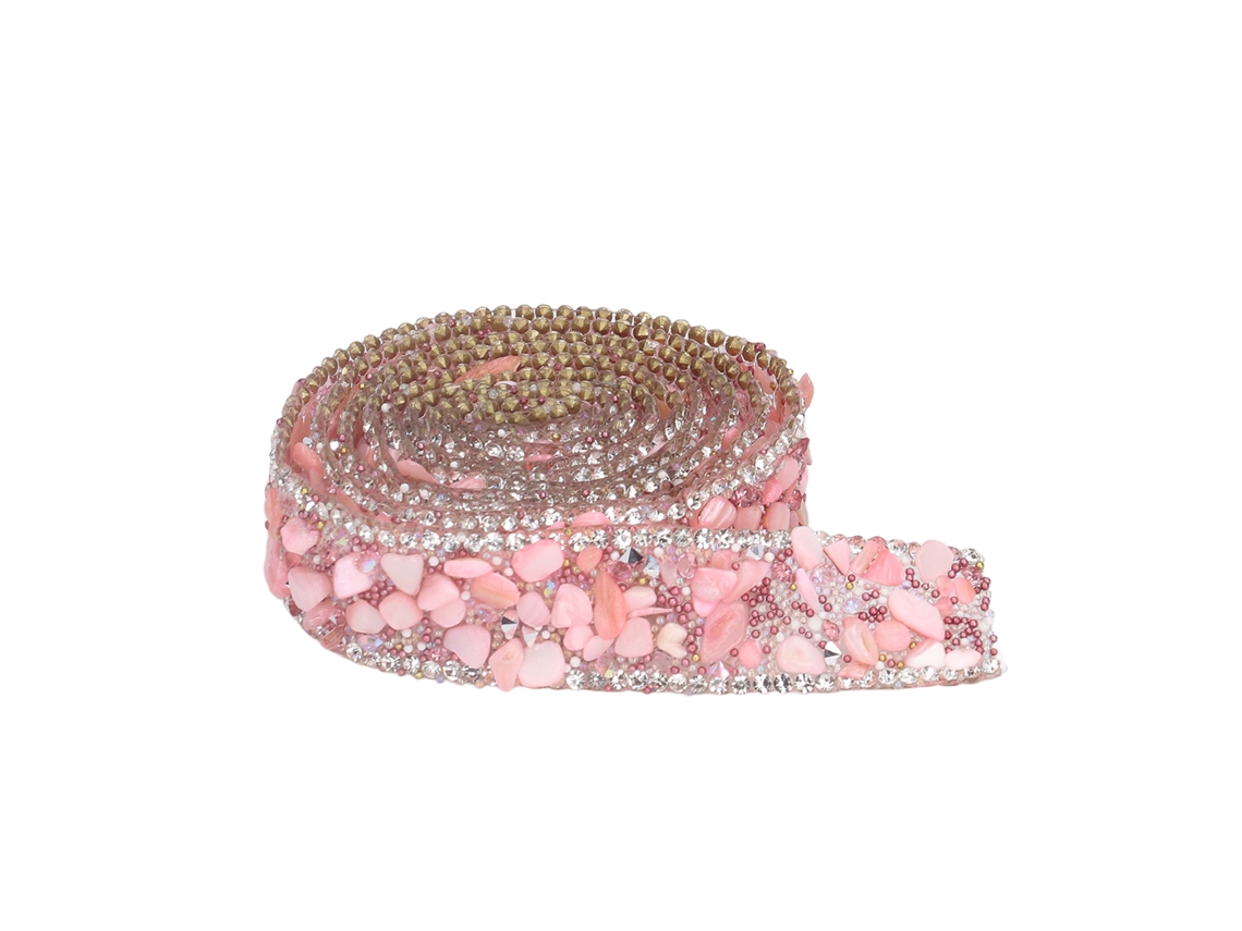 Cinta De Diamantes De Imitación De 2 Cm Y 2 M, Corte Arbitrario, Hermoso Diseño, Estampado En Caliente, Ropa, Decoración De Bodas