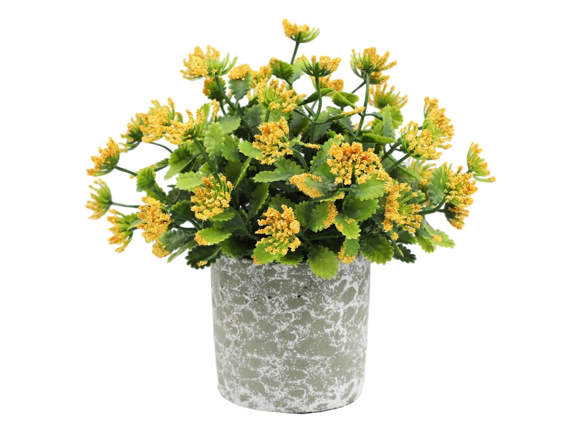 Plantas artificiales de romero en maceta, arbustos topiarios rústicos para decoración de mesa de salón NEVEANCE