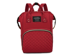 Mochila de maternidad CZHHMART funcional y espaciosa para uso diario - Roja