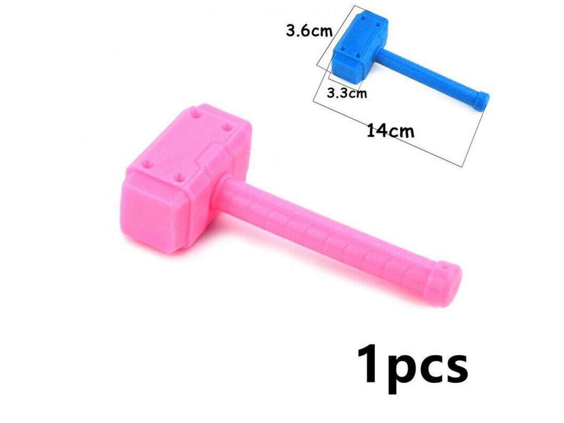 2026-herramienta Creativa Technic Martillo Alicates Quitador De Clips Para Bloques De Construcción Diy Soa Martillo Rosa