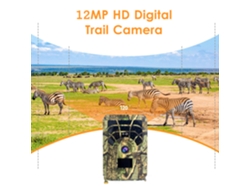 Cámara De Caza Digital Hd De 12 Mp Con Visión Nocturna Infrarroja Ip56