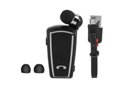 Fineblue F-v3 Auricular Estéreo Retráctil Bluetooth V5.1 Auricular Inalámbrico Deportivo Negro