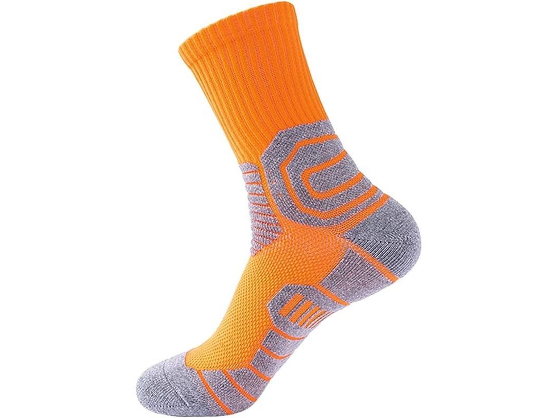 6 Pares De Calcetines Unisex Transpirables Para Correr, Con Efecto De Absorción Del Sudor, De Caña Alta Y Estilo Casual.