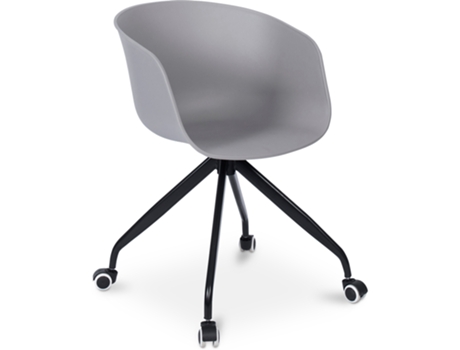 Silla de Oficina con Brazos Silla de Escritorio con Ruedas Guy Joan 53x55,6x81,8cm PRIVATEFLOOR
