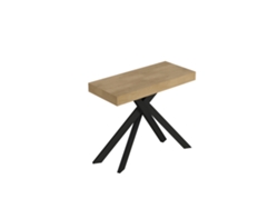 Consola extensible 90x40/196 cm Saki Small patas roble natural antracita ITAMOBY