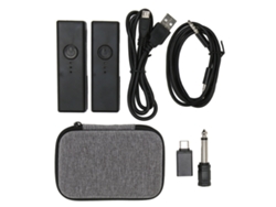Microfone Lavalier Sem Fio 2.4g Com Redução De Ruído Clip On Para Gravação E Transmissão Ao Vivo