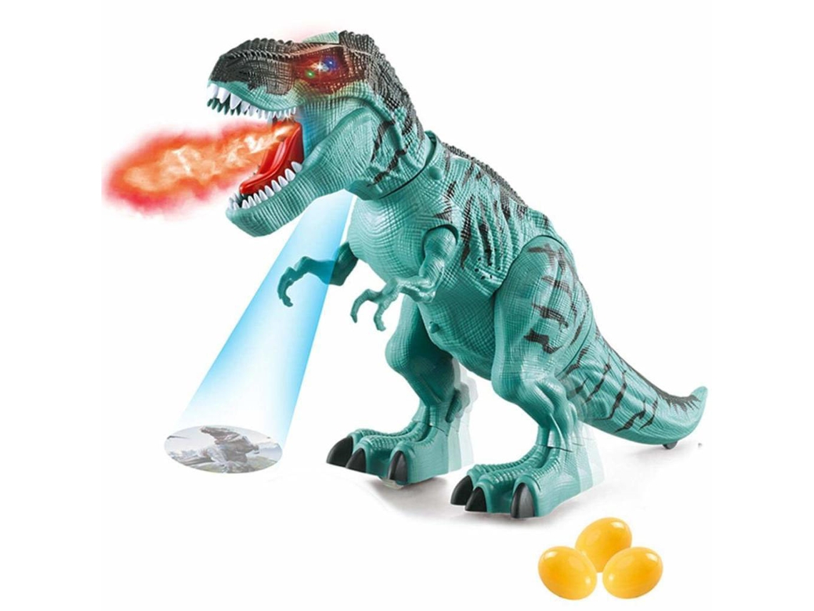 Brinquedo Dinossauro Elétrico para Crianças Tiranossauro Rex com Ovo de e Som Rugindo