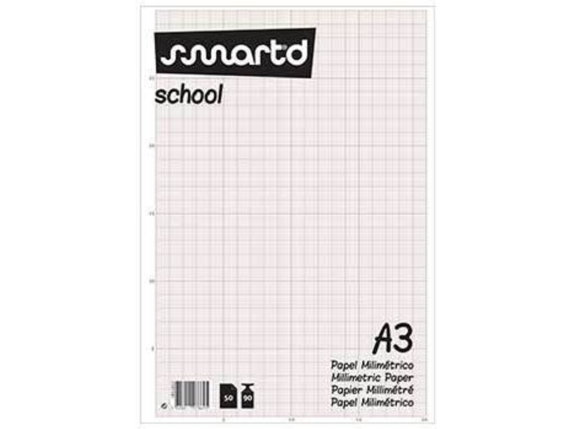 Papel Milimétrico SMARTD 1831051 (A3 - Beige - 50 Hojas)
