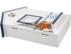 Caja Para Llaves De Pared De Estilo Mediterráneo, Con Forma De Casa, Almacenamiento Decorativo Para Llaves Y Objetos Pequeños.