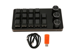 Mini Teclado Programable Y Personalizable Con 14 Teclas, 3 Botones E Interruptores Azules Intercambiables En Caliente Para Juegos.
