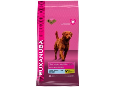 Pienso para Perros EUKANUBA (12 Kg - Seco - Razas Grandes - Adulto - Light)