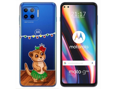 Carcasa Motorola Moto G 5G Plus TUMUNDOSMARTPHONE Dibujos Transparente Multicolor