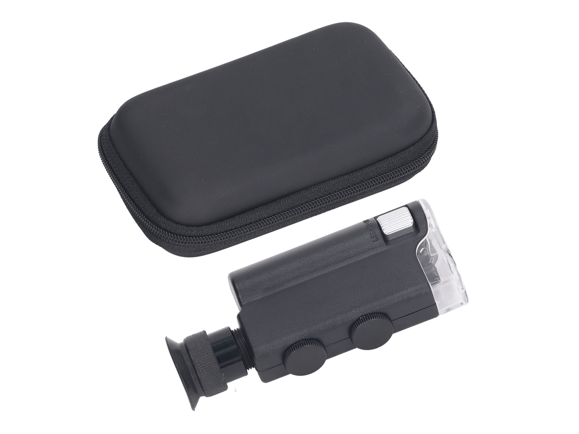 Microscopio De Bolsillo Portátil Con Lupa De 200x A 240x Y Luz Uv Para La Tasación De Joyas De Jade.