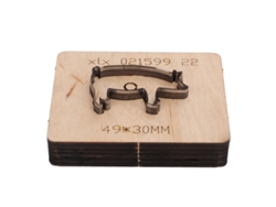 Troquel de corte y perforación de cuero con forma de cerdo para manualidades DIY 10x8x4cm 90g