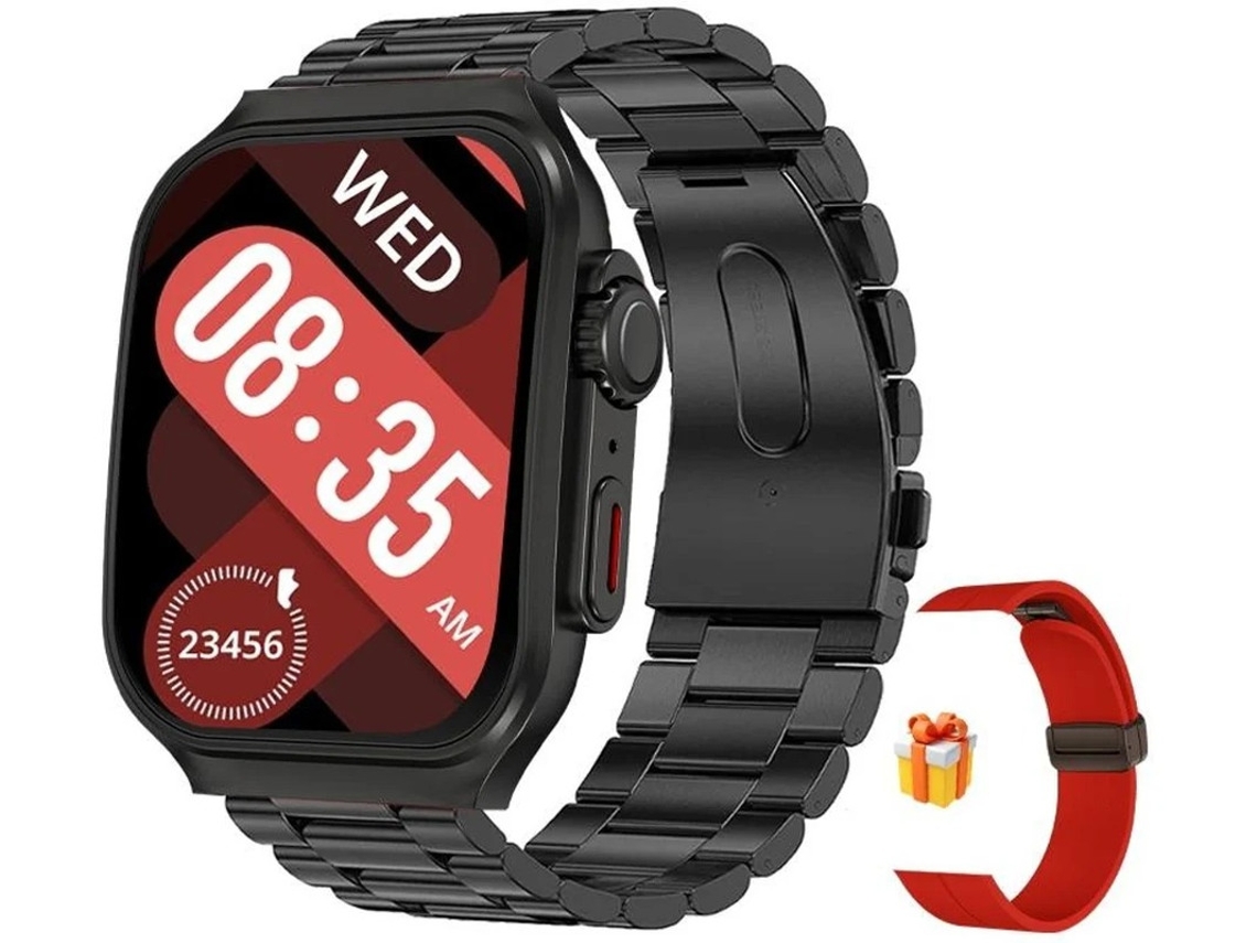 Smartwatch con pantalla táctil HD de 1,96'' que responde y realiza llamadas, 100 modos deportivos, batería de 400 mAh y monitor de frecuencia cardíaca. Bestvite