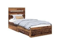 Maison Exclusive - Estructura De Cama Con Cajón Madera Vieja 100 X 200 Cm