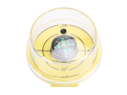 Calibrador De Ángulo Solar Para Paneles Solares Con Nivel Vertical De 4,2 Cm, Color Amarillo, Con Brújula.