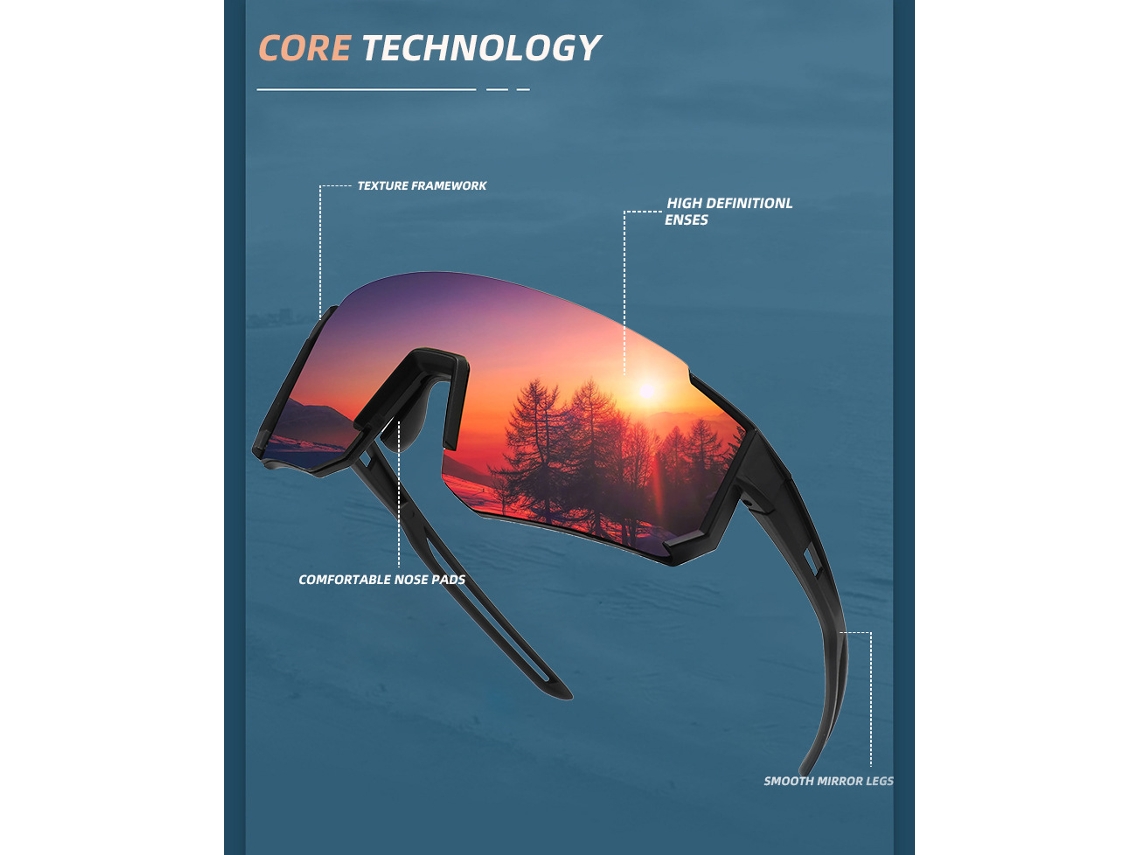 Gafas de sol para ciclismo Gertiz Blue Mountain Bike con protección UV400