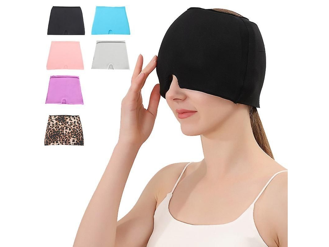 Capucha De Gel De Compresión Para Migraña Y Sinusitis Con Mascarilla Ocular De Terapia De Frío Y Calor.