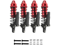 4 Piezas De Amortiguadores De Riel Rc De Metal Con Orificio De 90 Mm Para Coches A Escala 1/10 - 4 Trx4 Axial