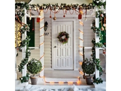 4pcs Guirnalda De Navidad 15m Decoración Artificial De Jardín Hogar