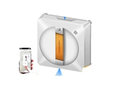 Robot limpiacristales con doble pulverizador de agua y potente succión, color blanco, compatible con OEM.