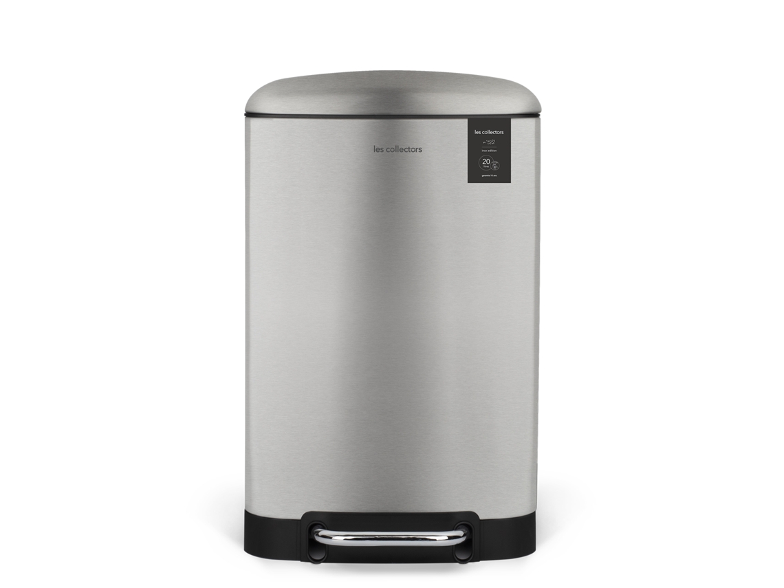 Papelera de cocina de 20L - plateado LES COLLECTORS N°512
