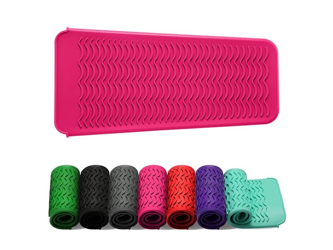 Bolsa De Silicona Resistente Al Calor Para Planchas De Pelo, Alisadores Y Herramientas Térmicas (rosa)