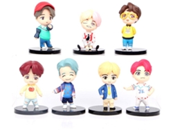 Set de Figuras OEM BTS Jim Suga J-Hope RM JiMin (7 unidades - 8 cm)
