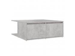 Mesa de centro de contrachapado gris cemento (80x80x31 cm) MAISON EXCLUSIVE