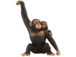 Figura de Jugar BULLYLAND Chimpazé con Bébé