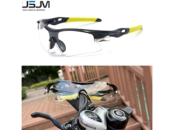 Gafas de sol de ciclismo MDUG para hombre con protección UV400 y lentes de polímero (negras y transparentes)
