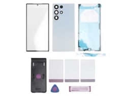 Kit De Reparo Com Capa De Vidro Traseira E Tela Frontal Para Galaxy S23 Ultra 5g Branco Com Ferramentas